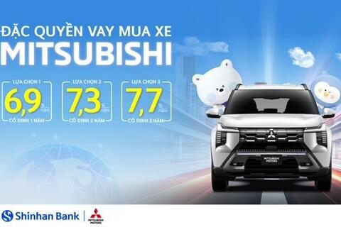 Ngân hàng Shinhan Việt Nam hợp tác cùng Mitsubishi Motors Việt Nam ra mắt gói vay mua xe ưu đãi độc quyền