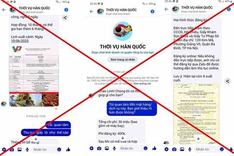 Cảnh báo chiêu lừa đi Hàn Quốc làm thời vụ