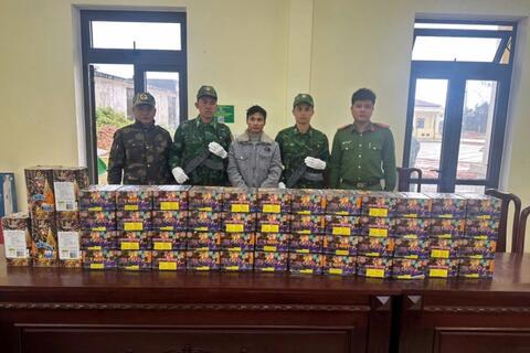 Chặn đứng vụ vận chuyển pháo lậu quy mô lớn tại cửa khẩu quốc tế Nam Giang