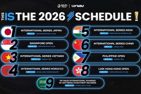 Việt Nam là chủ nhà một chặng giải golf International Series 2026