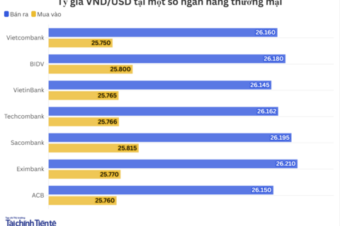 Ngày 12/2: Tỷ giá trung tâm đi ngang