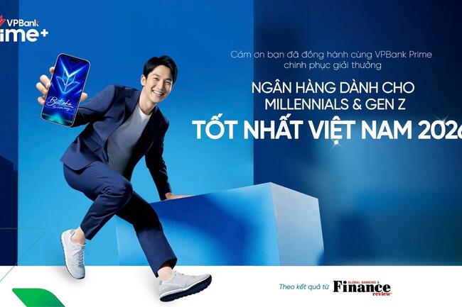VPBank Prime lần thứ 2 liên tiếp được vinh danh “Ngân hàng dành cho Millennials & GenZ tốt nhất Việt Nam 2026”