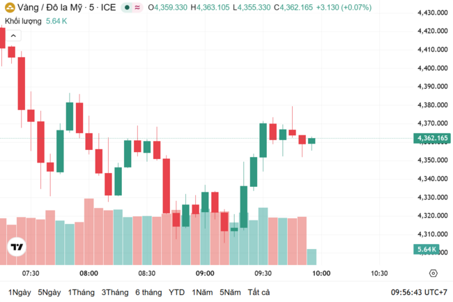 Ngày 24/3: Giá vàng trong nước bật tăng trở lại
