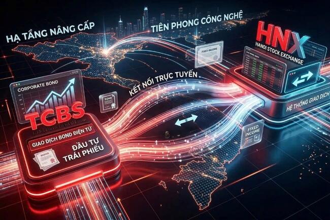 Chứng khoán TCBS tiên phong kết nối trực tuyến với hạ tầng trái phiếu HNX
