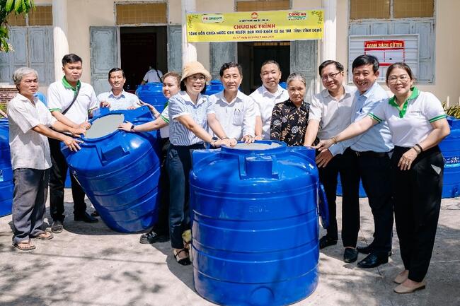 Giữ từng giọt nước giữa mùa hạn mặn: FE CREDIT đồng hành cùng người dân Đồng bằng sông Cửu Long vượt khó