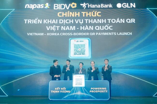 BIDV, HanaBank và các đối tác triển khai dịch vụ thanh toán QR Việt - Hàn