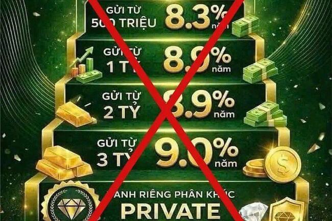 Đặc biệt cảnh giác trước những lời mời gọi gửi tiết kiệm lãi suất cao