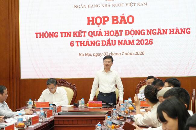 Đến cuối tháng 6/2026, tăng trưởng tín dụng đạt 7,41%