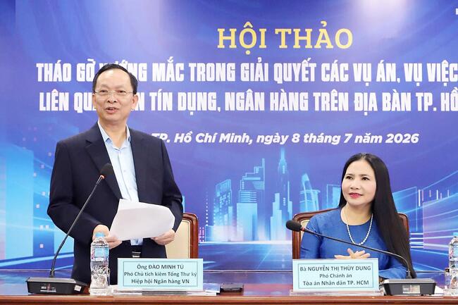 Đẩy nhanh tháo gỡ vướng mắc trong giải quyết các vụ án tín dụng, ngân hàng tồn đọng