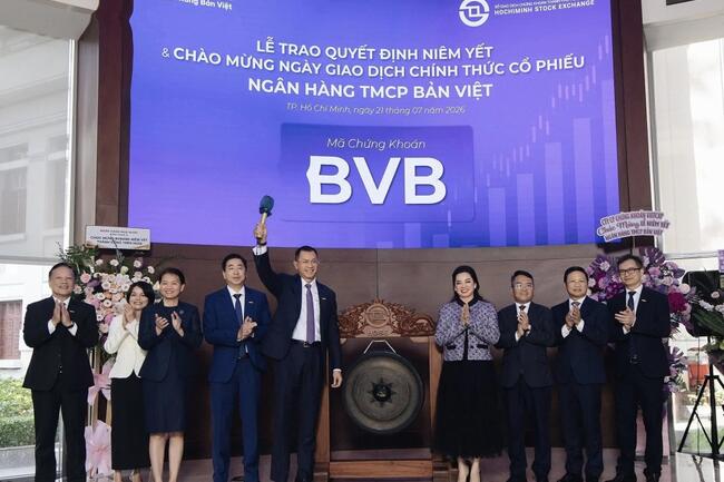 BVBank chính thức đưa cổ phiếu BVB lên niêm yết trên  HoSE