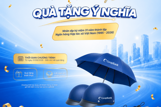 Tri ân gắn kết - Nhận quà ý nghĩa cùng Co-opBank nhân dịp kỷ niệm 31 năm thành lập