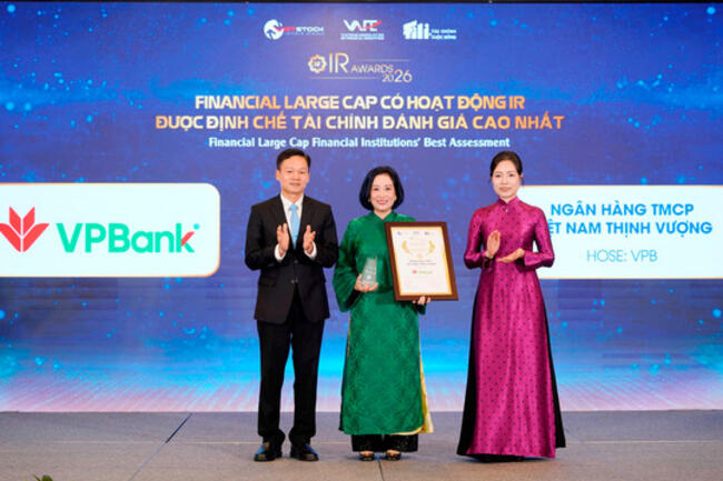 VPBank thắng lớn tại IR Awards 2026 lần thứ 2 liên tiếp