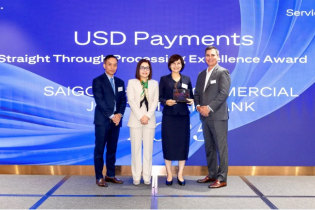 SHB nhận Giải thưởng Chất lượng thanh toán quốc tế xuất sắc (STP Award) từ Citibank