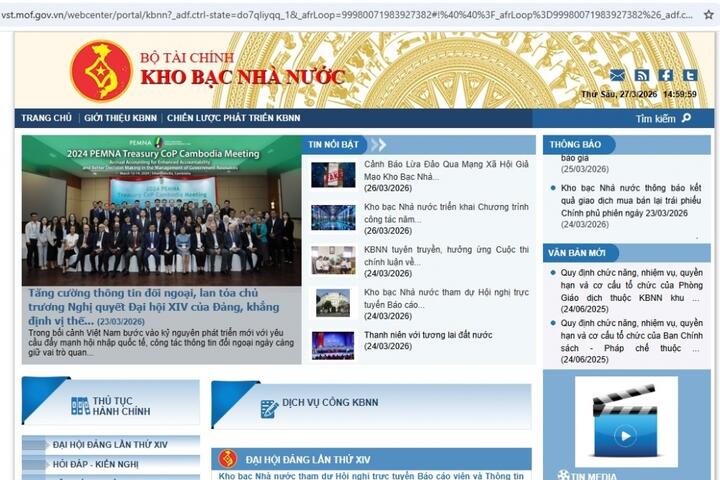 Cảnh báo giả mạo Kho bạc Nhà nước lừa đảo qua mạng xã hội