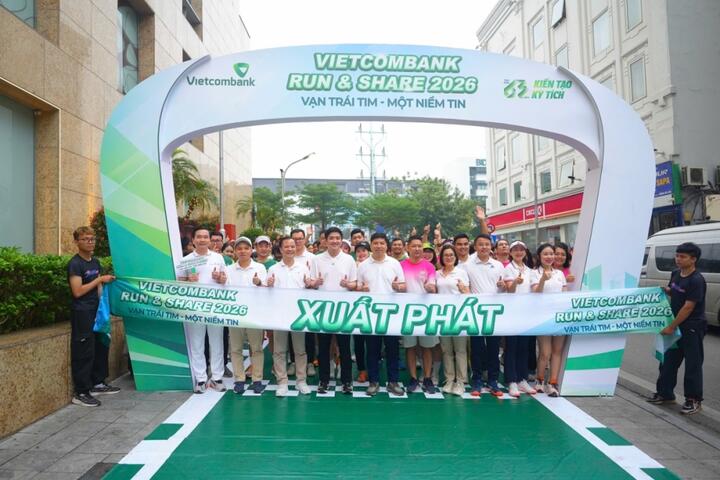 Vietcombank phát động Giải chạy “Vietcombank Run & Share 2026: Vạn trái tim - Một niềm tin”
