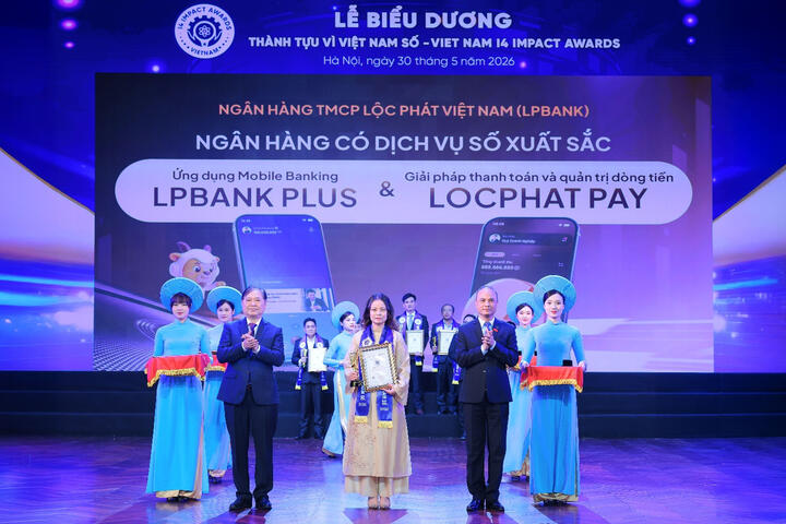 LPBank lập "cú đúp" giải thưởng tại Vietnam I4 Impact Awards 2026