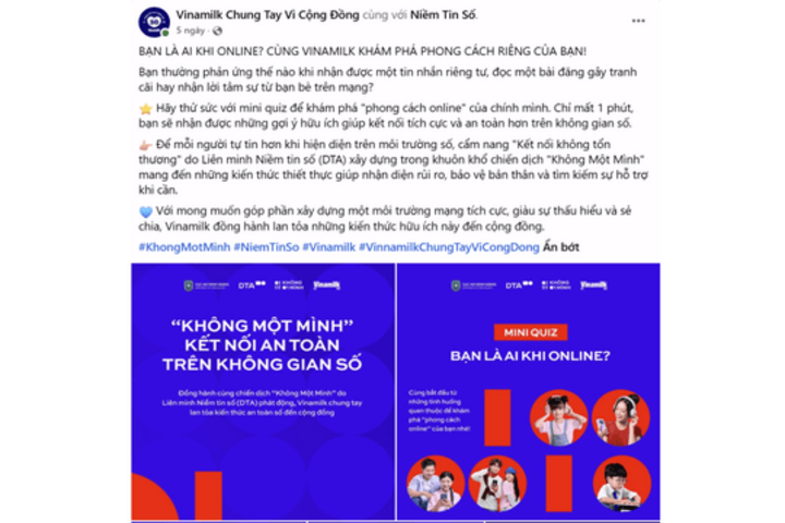 Vinamilk chung tay xây dựng “sức đề kháng số” cho thế hệ tương lai