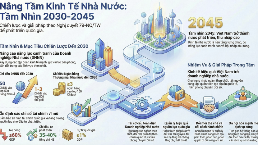 Nghị quyết 79-NQ/TW: Đòn bẩy tái định vị kinh tế Nhà nước và cơ chế tài chính đột phá cho ngân hàng quốc doanh