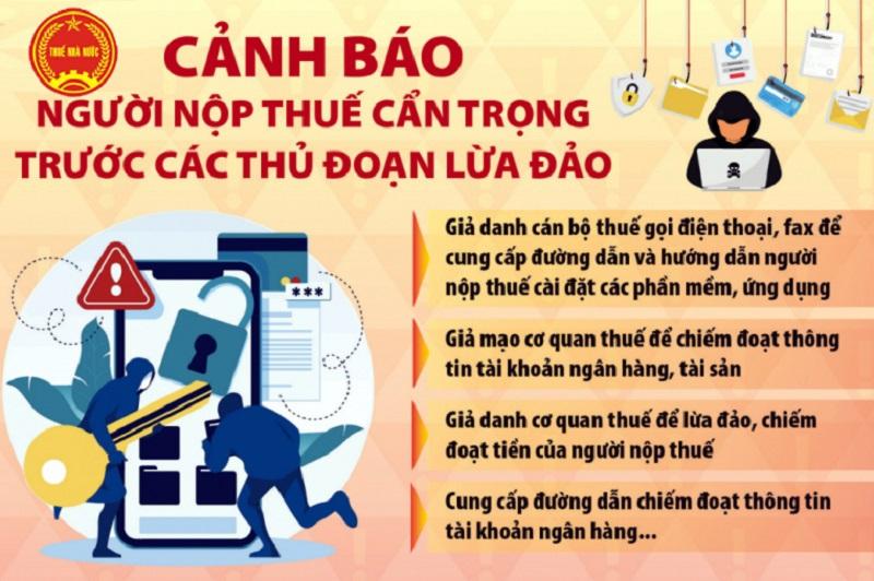 Tổng cục Thuế tiếp tục cảnh báo về việc giả danh cơ quan thuế để trục lợi, lừa đảo - Ảnh 1