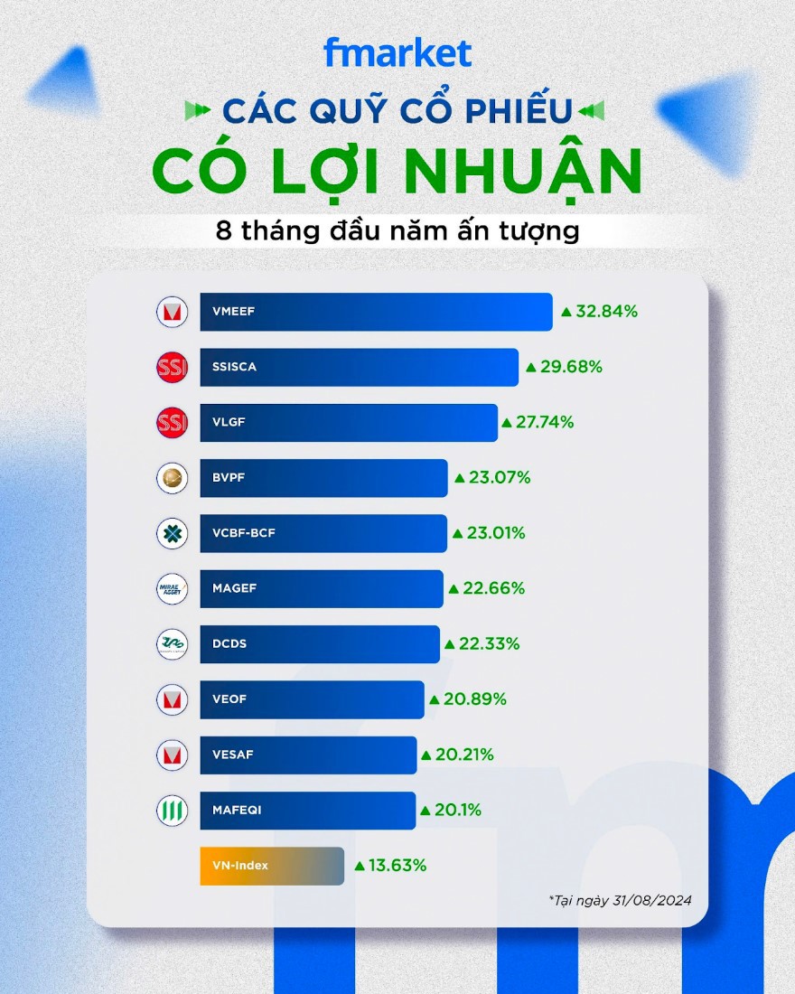 Quỹ mở đang mang lại hiệu suất vượt trội hơn VN-Index: Ảnh: Fmarket