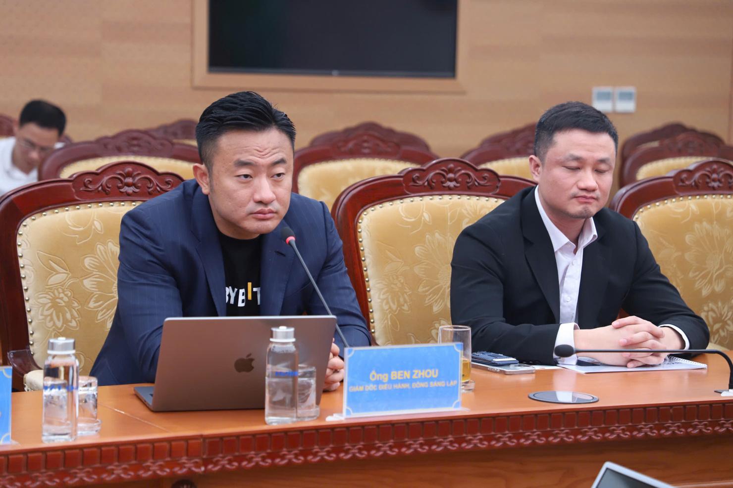 Ông Ben Zhou ánh giá cao và bày tỏ sự quan tâm đến thị trường tài sản mã hóa tại Việt Nam.
