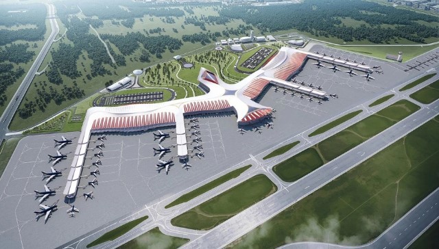 Phối cảnh nhà ga T2 sân bay Phú Quốc lấy cảm hứng từ chim Phượng Hoàng. Ảnh: Chủ đầu tư