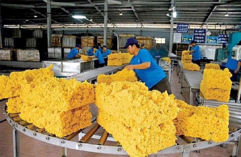 Hiện cao su Việt Nam xuất khẩu đến hơn 80 quốc gia (Trung Quốc 79,6%, Ấn Độ 5,3%, EU 3,1%, Mỹ 1,7%...). Ảnh minh họa: Internet.