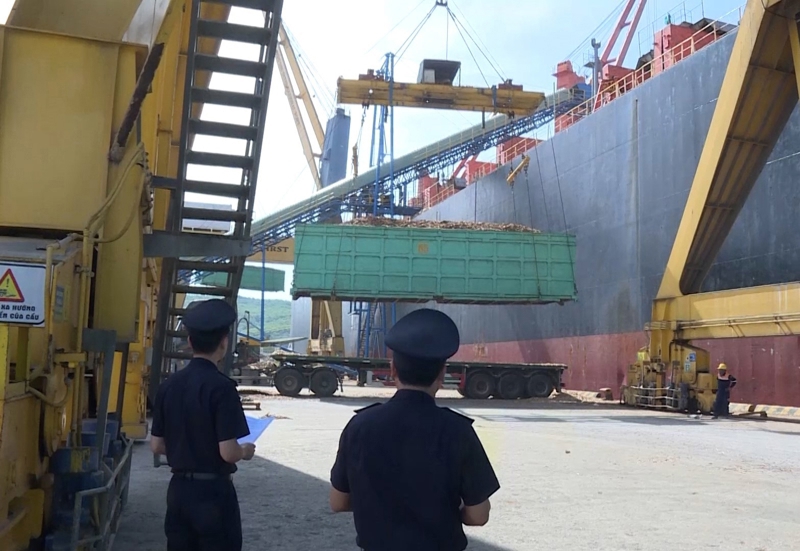 Hoạt động xuất nhập khẩu tại Cảng biển Nghi Sơn.