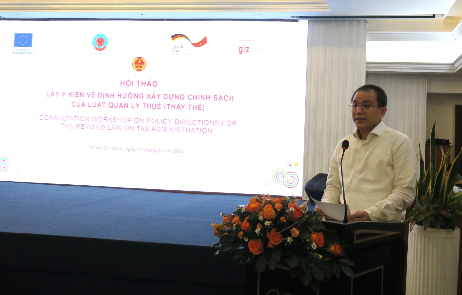 Ông Trần Quốc Thắng, Phó Tổng giám đốc Deloitte Việt Nam đưa ra các đề xuất tại sự kiện. Ảnh: Đức Mỹ