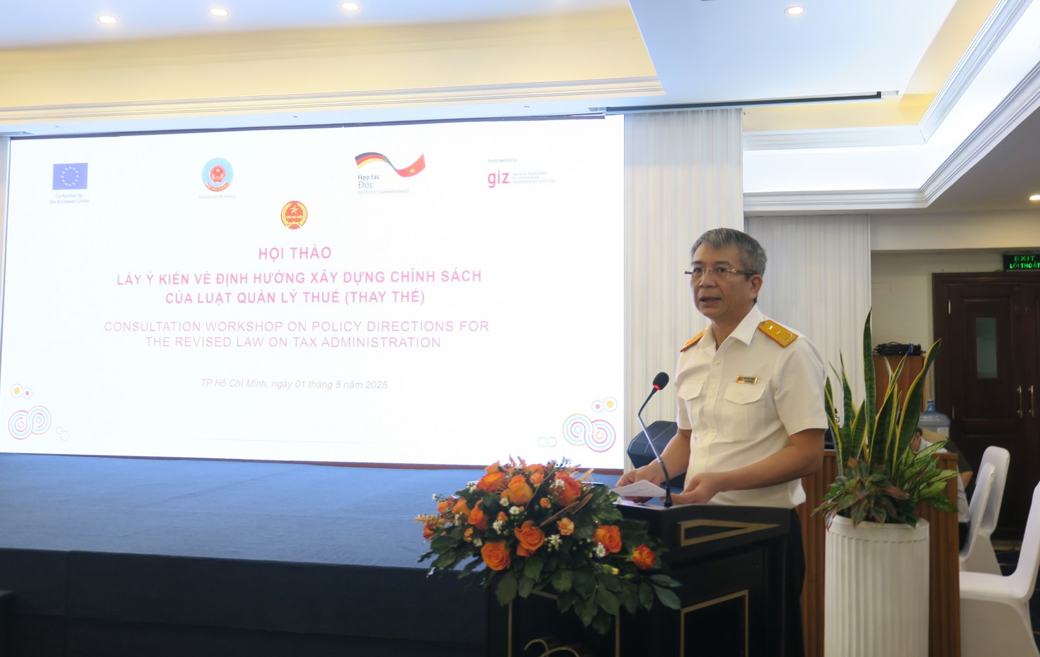 Ông Mai Xuân Thành, Cục trưởng Cục Thuế phát biểu tại Hội thảo. Ảnh: Đức Mỹ