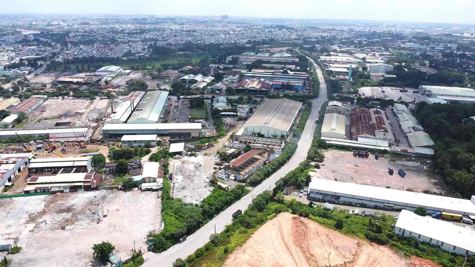Nhiều doanh nghiệp đã hoàn thành di dời khỏi khu công nghiệp Biên Hòa 1, để lại mặt bằng sạch cho dự án sắp tới.
