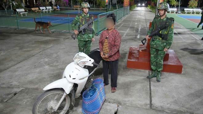 Đồn Biên phòng cửa khẩu Quốc tế Tịnh Biên bắt giữ nhiều vụ vi phạm về ma túy, buôn lậu