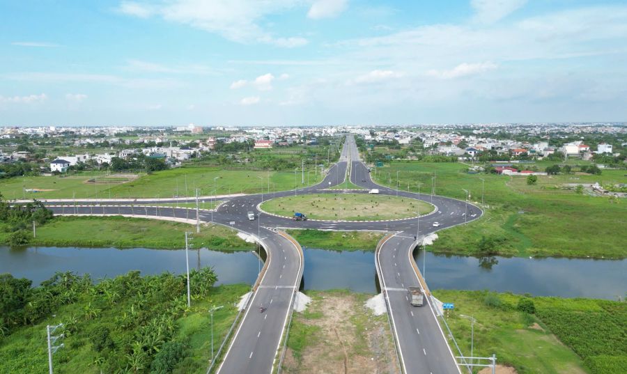 Dự án đường Vành đai phía Nam TP Thái Bình cũ (nay thuộc tỉnh Hưng Yên). Ảnh: Hà Vi