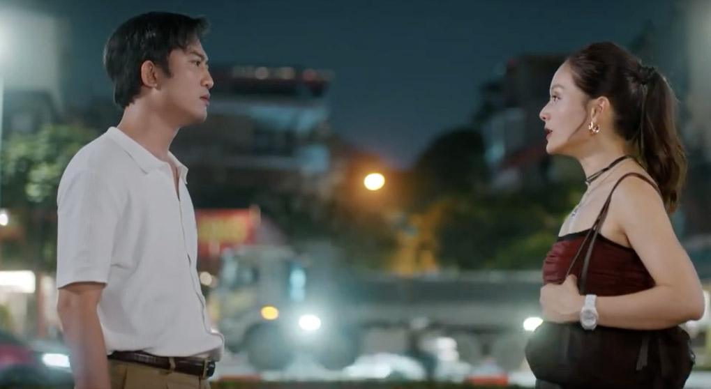 Đăng khẳng định anh và Linh không có mối quan hệ gì trong “Gió ngang khoảng trời xanh” tập 35. Ảnh: VFC.