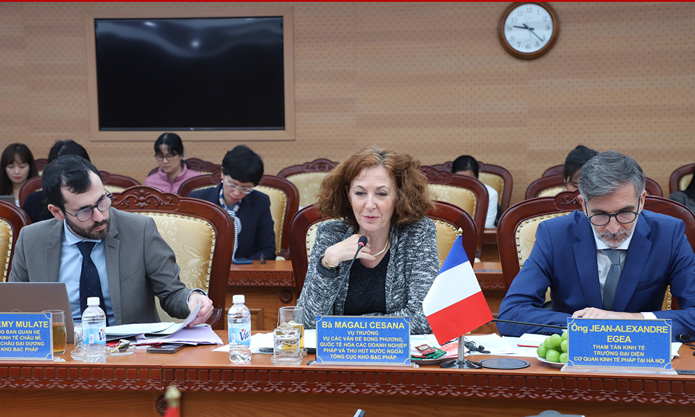 Đại diện các bộ, ngành của Pháp tham gia Đối thoại