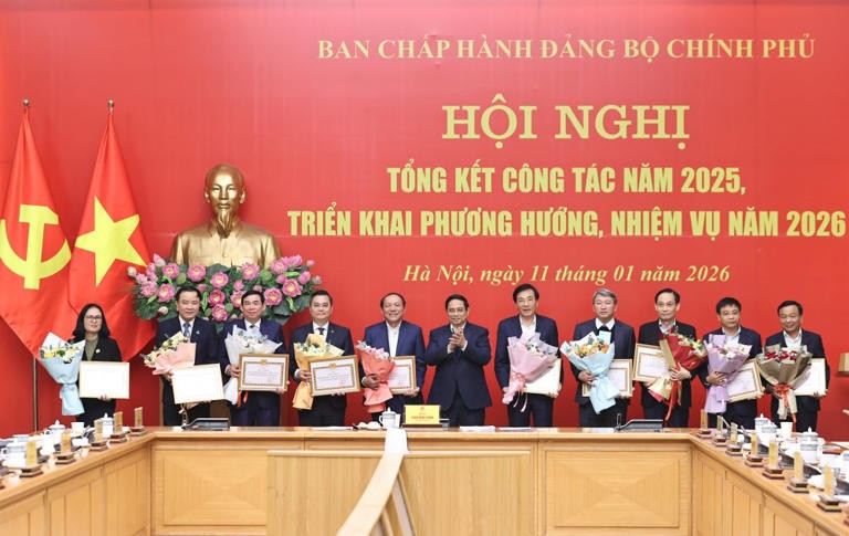 Đảng ủy Chính phủ tạo bước chuyển mạnh mẽ năm 2025, đặt nền tảng cho mục tiêu bứt phá năm 2026