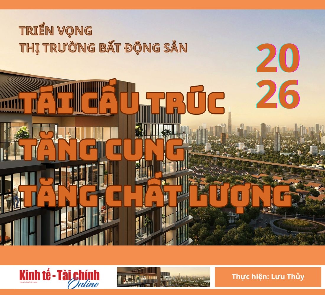 Triển vọng bất động sản 2026: Tái cấu trúc thị trường, tăng cung, tăng chất lượng Triển vọng bất động sản 2026: Tái cấu trúc thị trường, tăng cung, tăng chất lượng