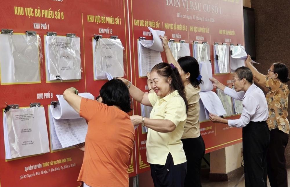 TP. Hồ Chí Minh: Công tác chuẩn bị bầu cử đang được triển khai chặt chẽ, đúng tiến độ