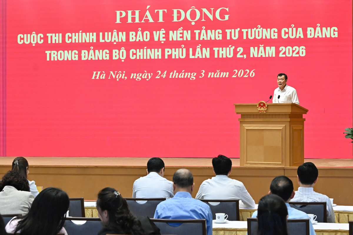 Phát động Cuộc thi chính luận bảo vệ nền tảng tư tưởng của Đảng trong Đảng bộ Chính phủ năm 2026