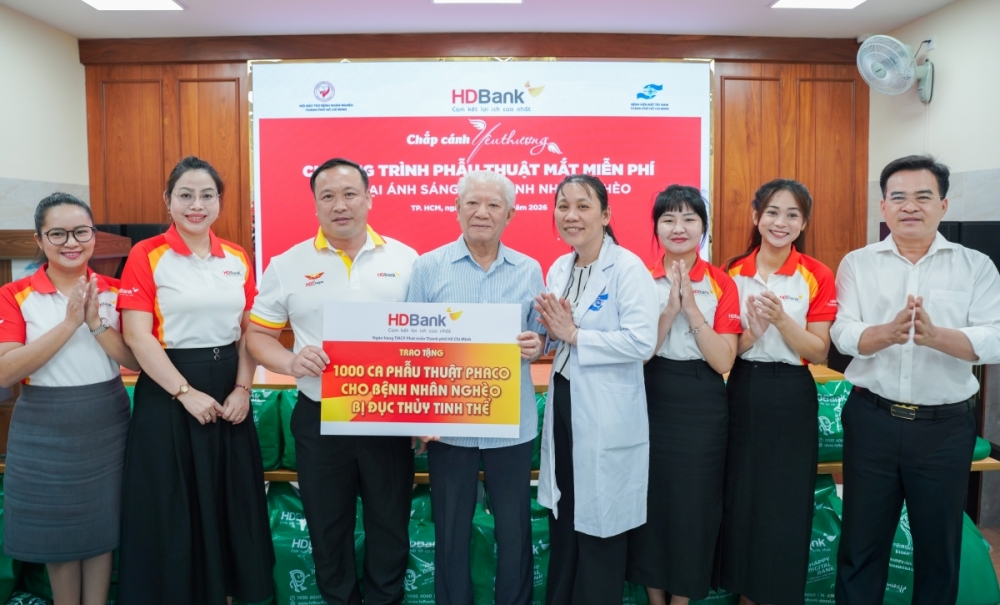 HDBank cùng hành trình 20 năm mang ánh sáng đến bệnh nhân có hoàn cảnh khó khăn