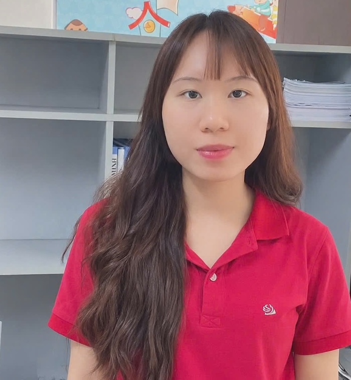 Chị Đỗ Nguyễn Tường Vy (nguyên nhân viên Công ty Cổ phần Đào tạo AMES, chi nhánh Đà Nẵng). Ảnh: Đỗ Vy