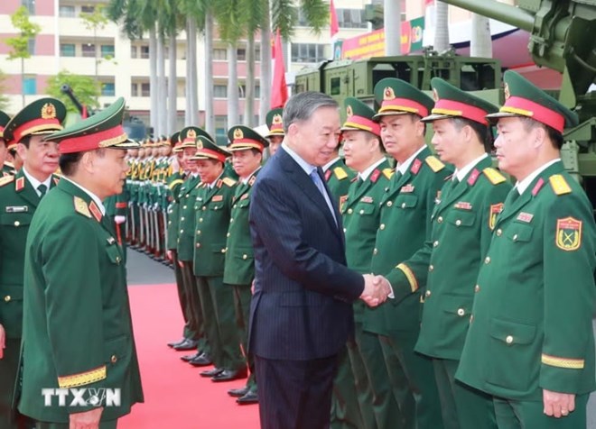 Tổng Bí thư, Chủ tịch nước dự lễ kỷ niệm 80 năm Bộ đội Pháo binh - Tên lửa