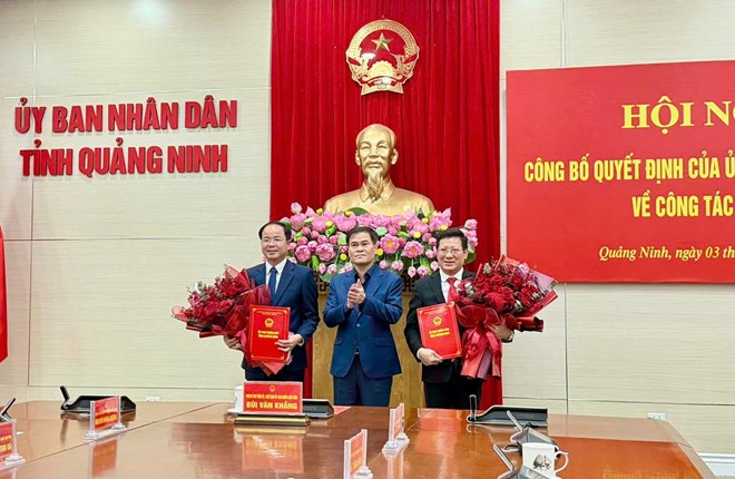 Quảng Ninh công bố quyết định bổ nhiệm 2 giám đốc sở