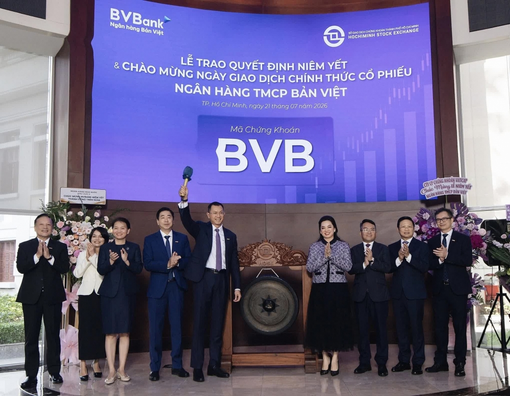 BVBank chính thức đưa cổ phiếu BVB lên niêm yết trên HoSE BVBank chính thức đưa cổ phiếu BVB lên niêm yết trên HoSE