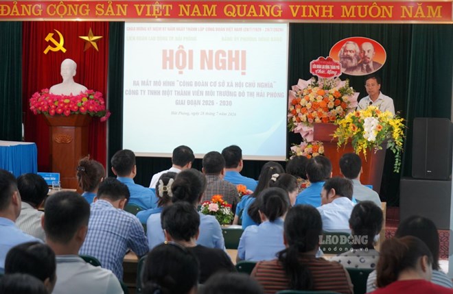 Công ty Môi trường Đô thị Hải Phòng ra mắt mô hình Công đoàn xã hội chủ nghĩa