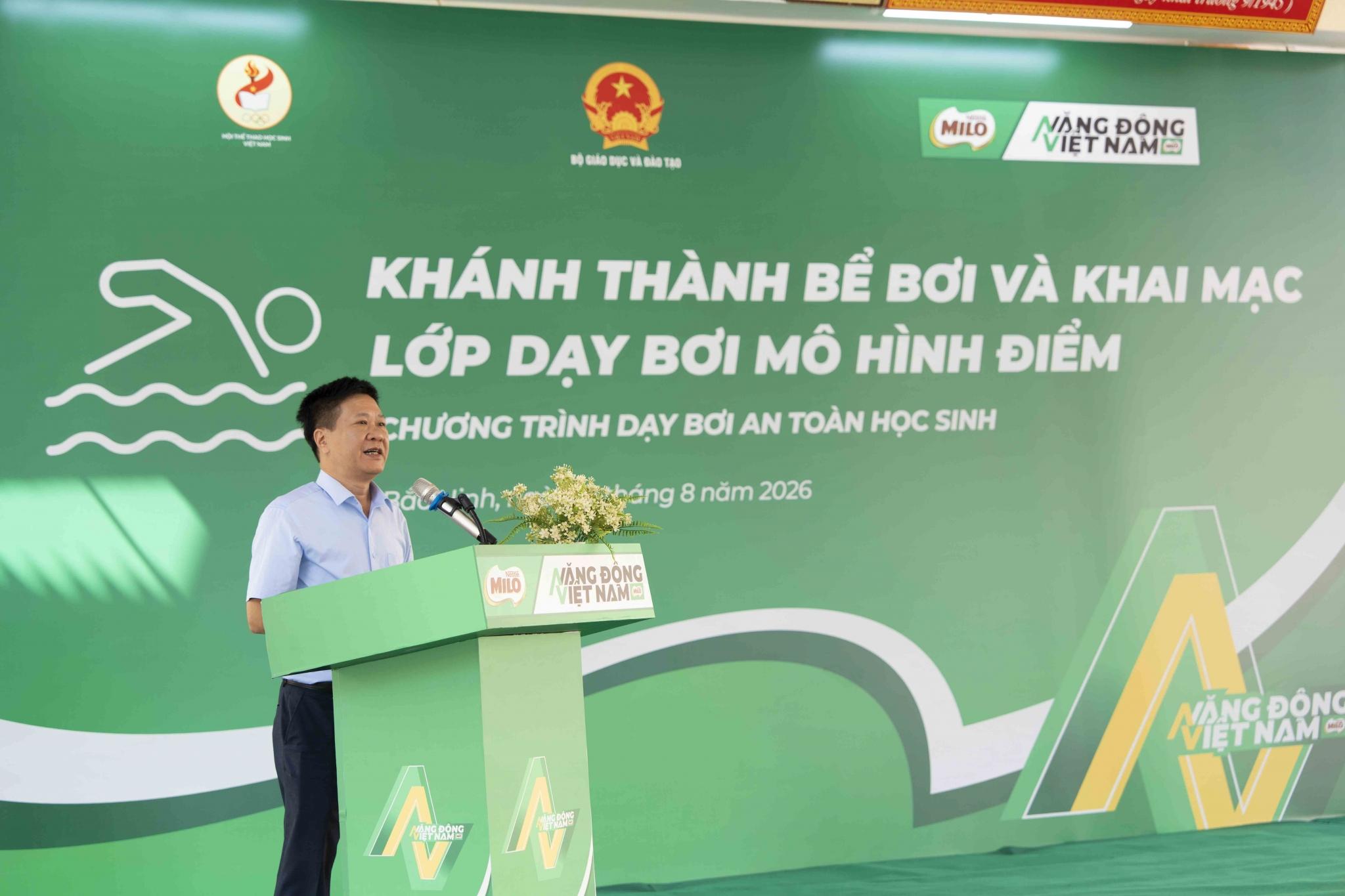 Nestlé Việt Nam đồng hành cùng Bộ Giáo dục và Đào tạo nâng cao kỹ năng bơi phòng chống đuối nước cho học sinh tại tỉnh Bắc Ninh Nestlé Việt Nam đồng hành cùng Bộ Giáo dục và Đào tạo nâng cao kỹ năng bơi phòng chống đuối nước cho học sinh tại tỉnh Bắc Ninh