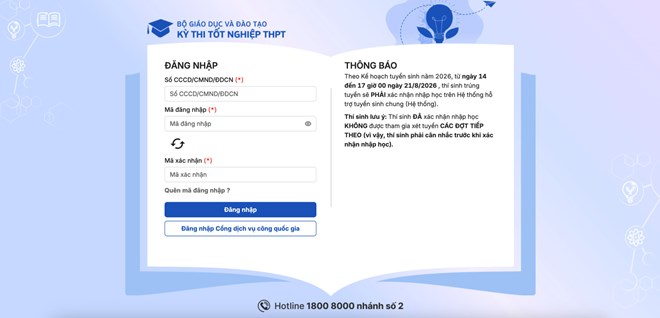 Lưu ý quan trọng trước giờ đóng cổng xác nhận nhập học đại học năm 2026