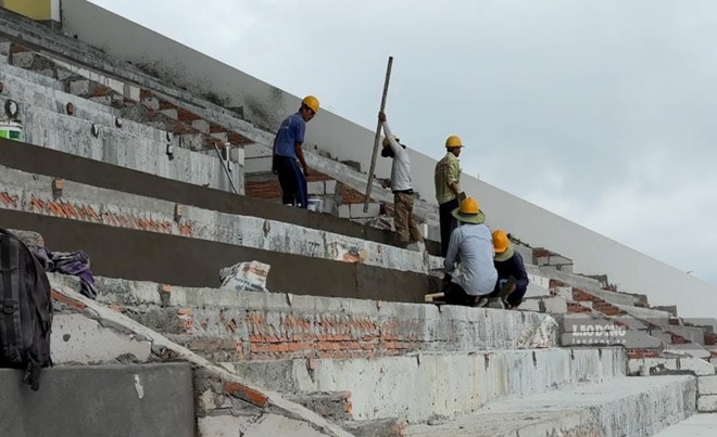 Vĩnh Long chạy đua hoàn thiện khán đài đua ghe ngo 4.000 chỗ