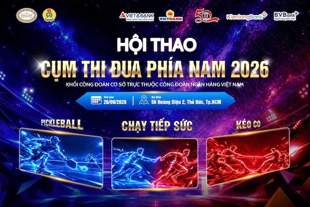 5 đơn vị ngành Ngân hàng tranh tài tại Hội thao Công đoàn khu vực phía Nam