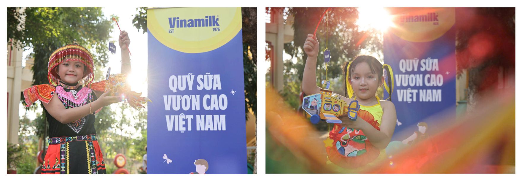 Khoảnh khắc em nhỏ cầm lồng đèn tham gia ngày hội Trung thu tại Ea Rốk. Ảnh: Nguyễn Hoàng